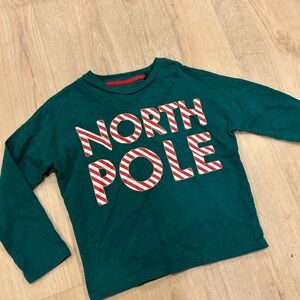 Boden Kids Long Sleeve Shirt - Teal with Red and White